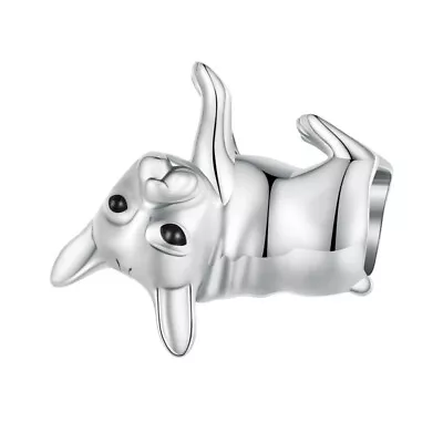 Bamoer 925 Sterling Silver European Flower Heart Cat Dog Bead Bracelet Charm • $8.49