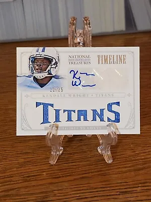 2013 National Treasures Timeline Patch Auto Team Name #31 Kendall Wright /25 • $19.99