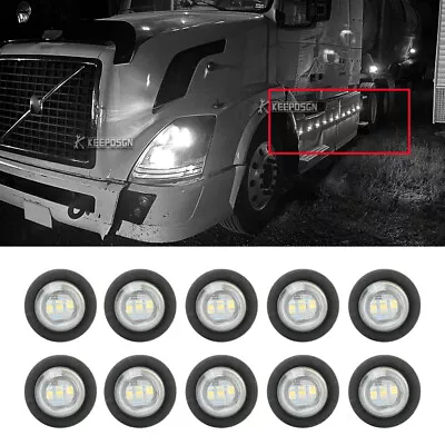 3/4  LED Round Bullet Side Marker Light Chicken Light For Volvo VN VNM VNL Truck • $15.95