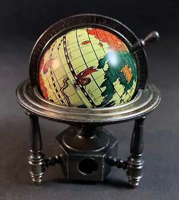 Vintage 1981 Antique Die-Cast Globe Pencil Sharpener By W.A. Stratford - PT7031 • $25