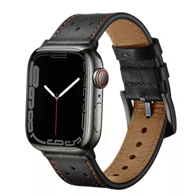 $20.96 • Buy Premium Leather Watch Band Strap For Apple Watch Series 8 7 6 49/45/44/40//38/42