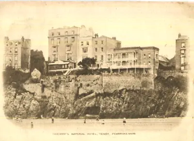 £1.45 • Buy 1929 Postcard Lettercard Thierry's Imperial Hotel TENBY Pembrokeshire