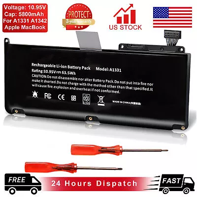 Battery+Charger For Apple Macbook 13  LATE 2009 OR MID 2010 Unibody A1331 A1342 • $23.59