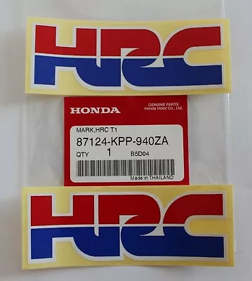 2 X HONDA RACING CORPORATION - HRC DECAL STICKER BADGE 105mm X 35mm • £8.75