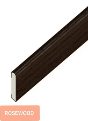 £14.78 • Buy 5m X 30mm Rosewood UPVC Plastic Trim Cloaking Fillet Window Bead COILED