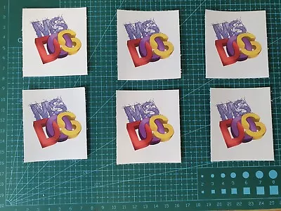 5 X MS-DOS Computer Sticker Vinyl Decal  Laptop Vintage PC Windows MSDOS IBM 486 • £1.99