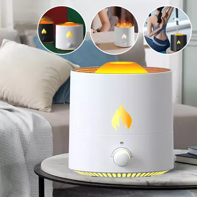 Ultrasonic Air Humidifier Flame Aroma Diffuser Aromatherapy Mist Purifier 320ml • $12.98