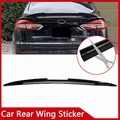 For Ford Fusion Mondeo For Mustang Glossy Black Rear Trunk Spoiler Lip Tail Wing • $38.95