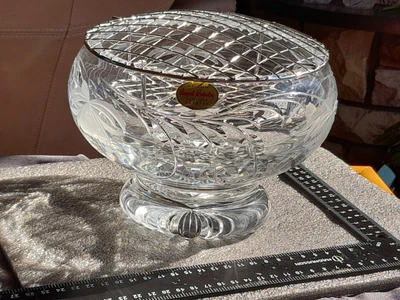 £19.99 • Buy Large Royal Brierley Crystal Rose Bowl