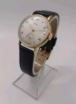 Smiths Pre Deluxe Solid 9ct Gold Gents Watch Serviced FWO Very Rare • £202