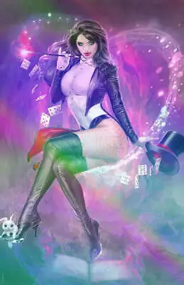 KNIGHT TERRORS: ZATANNA #1 Natali Sanders FOIL Virgin Variant Cover • £19.95