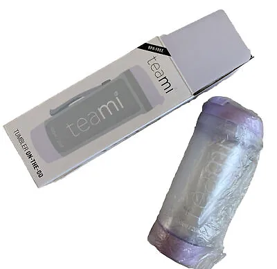 Teami BPA-Free Tumbler On The Go W/ Tea Leaf Strainer Lavender 20 Oz NIB • $12