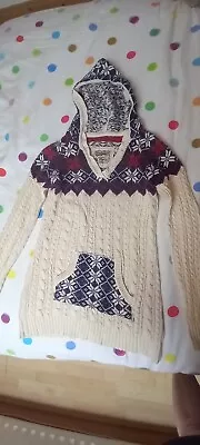 £15 • Buy Superdry Riding Hood Cable Fairisle Knitted Dress