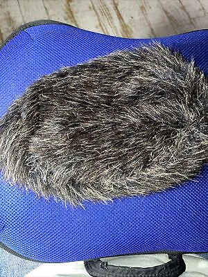 Vintage Davy Crockett Childs Coonskin Tail Cap Raccoon Lthr Fur Fabric Lined ‘83 • $39.95