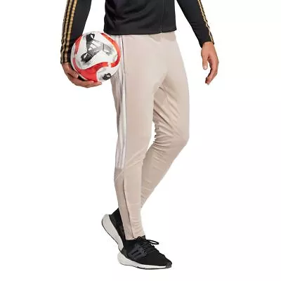 NWT Adidas HY7584 Men's Tiro Track/Soccer Wonder Taupe/White Training Pants $50 • $29.95