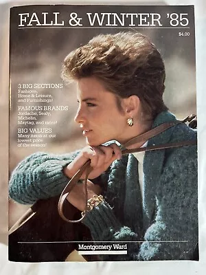 Vintage Department Store Shopping Mail Order Fall & Winter 1985 Montgomery Ward  • $19.15