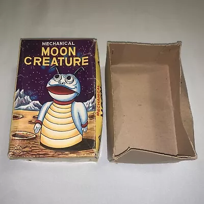 Vintage 60s Marx Moon Creature Mechanical Tin Wind-up Space Toy BOX ONLY NO TOY • $100