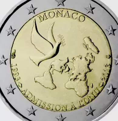 Monaco 🇲🇨 2€ Euro Coin 2013 Commemorative UN New UNC From Rol Montecarlo • $9.93