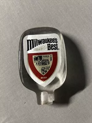 VINTAGE ACRYLIC Milwaukee’s Best Draft Beer Handle Approx 4” Long! • $19.99