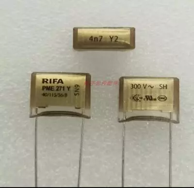 1PC Rifa PME271Y 4n7 300v Y2RIFA Metallized Paper Film Capacitors Safety • £11.87