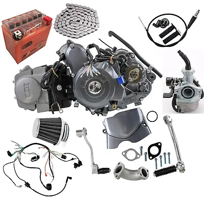 125cc Lifan Engine Motor Semi Auto 4 UP Dirt Pit Bike ATV Trail Honda CT110 CT70 • $599.06