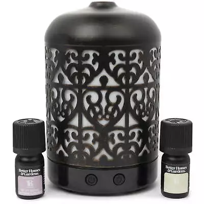 3 Piece Cool Mist Ultrasonic Aroma Diffuser Set Moroccan Scroll 100 ML • $26.48