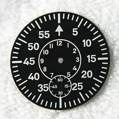 38.9MM Watch Dial Green Luminous Watch Face Plate For ETA 6497 6498 Movement • $16.29