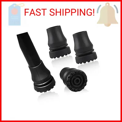 4 Pack Walking Cane Tips 3/4 Inch Heavy Duty Cane Tips Rubber Cane Tip Walking S • $10.51