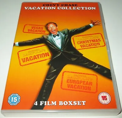 National Lampoon's Vacation Collection DVD Chevy Chase X4 Disc Box Set UK R2 • £9.99