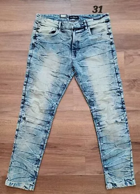 WT02 Stretch Tech Skinny Jeans Acid Wash Size 36x30 NEW With Tags • $24