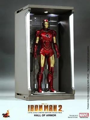 Iron Man 3 - Hall Of Armour Diorama (Single) 1:6 Scale-HOTDS001A-HOT TOYS • $249.99