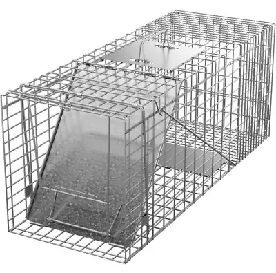 Humane Small Live Animal Trap Control Steel Cage 32 X12.5 X12  Raccoon Skunk Cat • $32