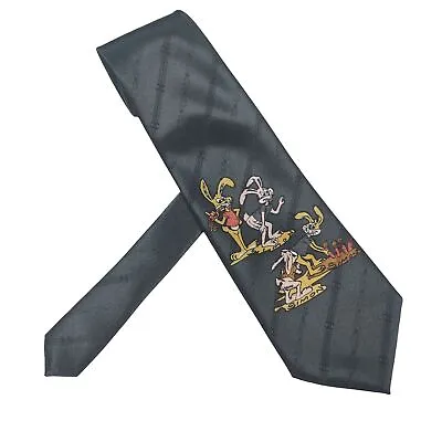 Simon Mens Tie Necktie Cartoon Rabbit Bunny Comic Character Novelty Print Adult • $25.02