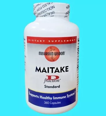 360 Caps Mushroom Wisdom Maitake D-fraction Immune System  EXP. Date 07/2024 • $31.78