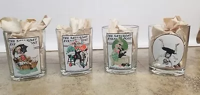 Norman Rockwell Saturday Evening Post Glassware  (Set Of 4)  • $17.78