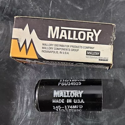 Vintage MALLORY PSU14515 CAPACITOR *NEW IN BOX* • $14.99