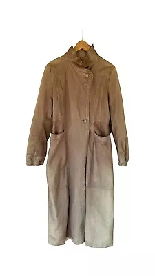 Marni Leather Beige Trench Coat Size 44 • $150