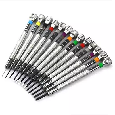 13PCs Metal 0.6-2.0mm Screwdriver Kit Repair Tools For Watchmakers Watch • $20.14