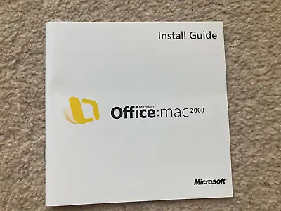 Microsoft Office: Mac 2008 • £10