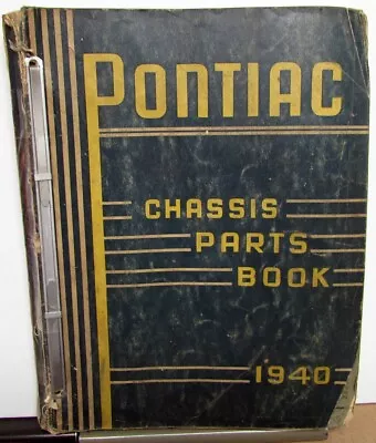 $59.95 • Buy 1940 & Earlier Pontiac Oakland Chassis Parts Book Catalog Deluxe Special 6 8