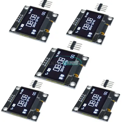 5PCS 1.3 4PIN White OLED LCD Display Module IIC I2C Interface 128x64 • $23.44