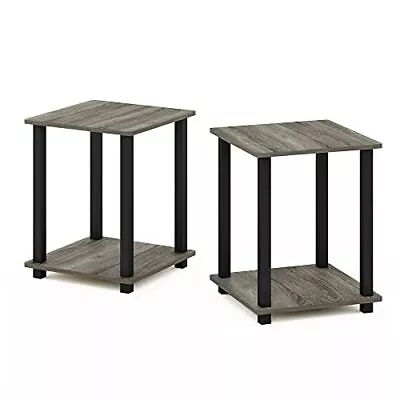 	End Table Set Of 2 French Oak Grey/Black	 • $44.77