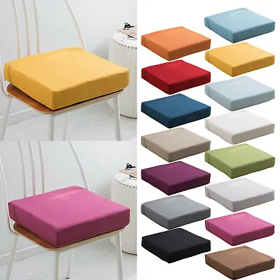 $19.92 • Buy Thicken Square Booster Chair Seat Pads Foam Sponge Office Garden Patio Cushion!