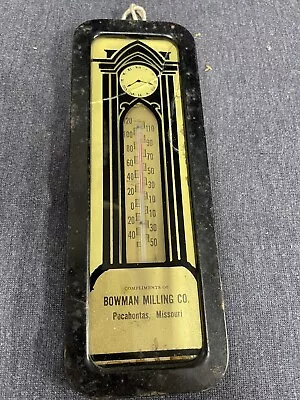 Vintage Art Deco Advertising Thermometer Bowman Milling Pocahontas Missouri • $40