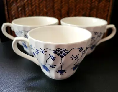 Set Of 3 Myott Finlandia Blue Willow Tea Cups • $14.71