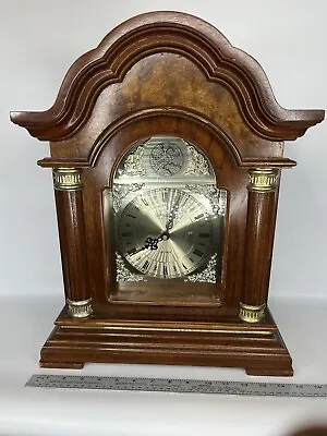 Vintage Westminster Chime Quartz Mantle Clock Tempus Fugit - WORKS!  • $45