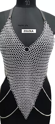 Medieval Armor Aluminium Butted Rings Chainmail Blouse/Top Women Antique Wear • $100