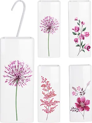 £7.49 • Buy 2 X White Floral Ceramic Radiator Hanging Humidifiers Dry Air Humidity Control 