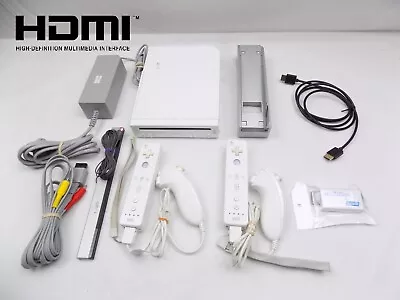 Nintendo Wii Console + HDMI Converter + 2x Controller Sets + Sensor Bar • $129