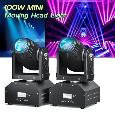 MINI LED Moving Head Stage Light RGBW DMX DJ Disco Club Party Beam Spot Lighting • $64.99